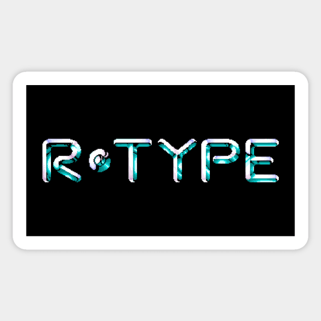 R-Type Logo Sticker by GraphicGibbon